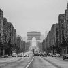 Black And White Champs Elysees paint by number