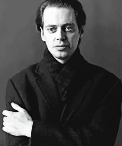 Black And White Steve Buscemi paint by number