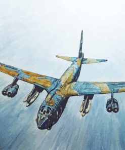 Boeing B 52 Stratofortress Art paint by number