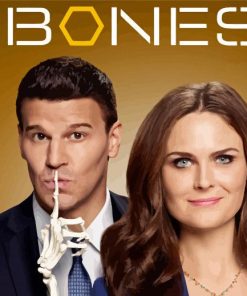 Bones Booth And Brennan Poster paint by number