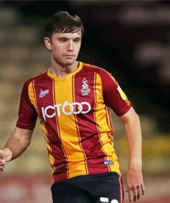 Bradford City Footballer paint by number