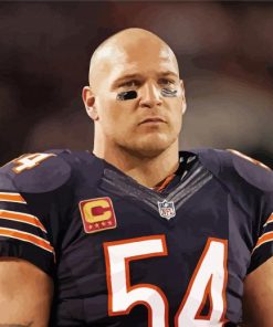 Brian Urlacher American Football Player paint by number