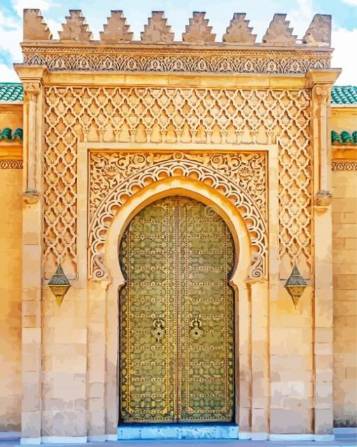 Castle Doors In Rabat PAINT BY NUMBER