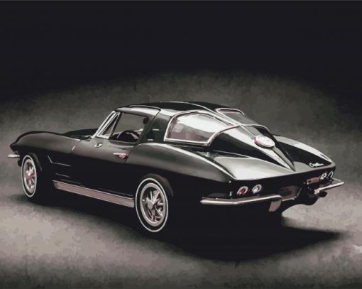 Classic Chevrolet Corvette Stingray paint by number