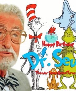 Dr Seuss Author paint by number