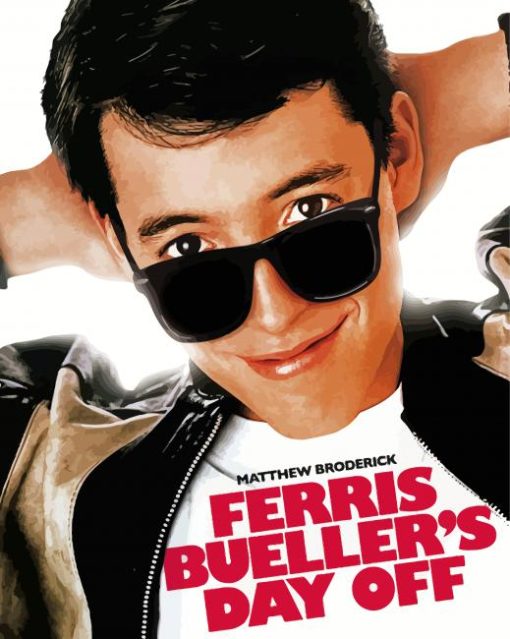 Ferris Buellers Day Off Character Poster paint by number