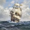 Flying Cloud Ship Art paint by number