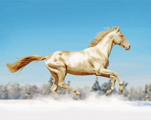 Galloping Horse paint by number