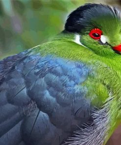 Green Cheek paint by number