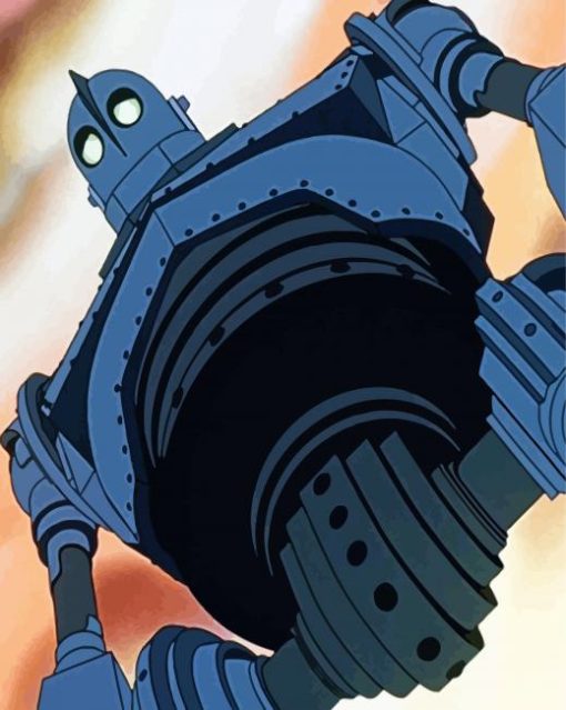 Iron Giant Animated Movie paint by number