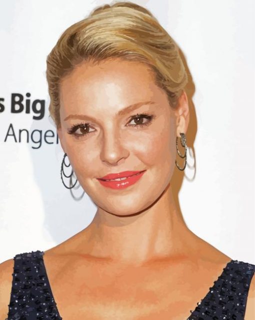 Katherine Heigl paint by number