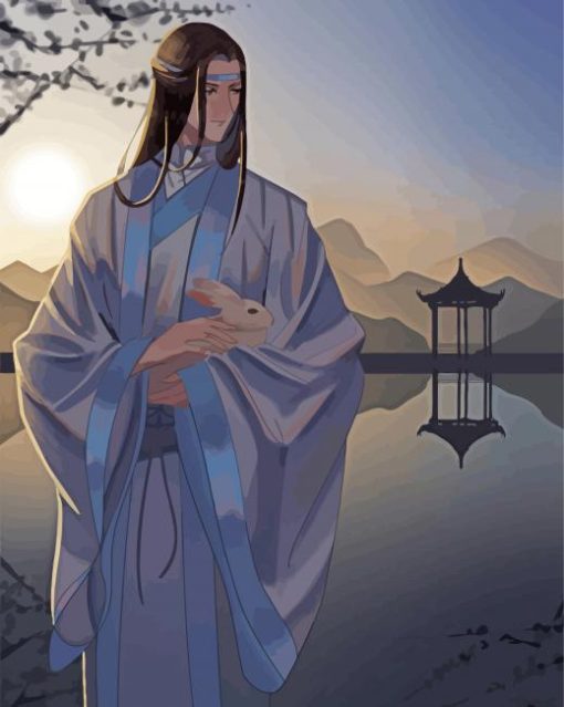 Lan Wangji The Untamed Anime paint by number