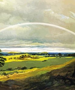 Landscape With Rainbow David Friedrich paint by number