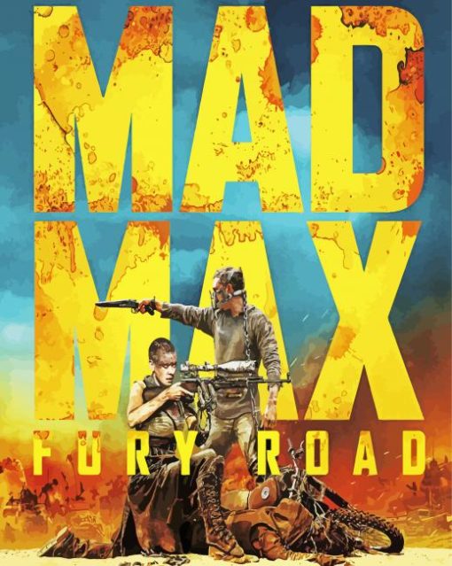 Mad Max Fury Road Poster paint by number