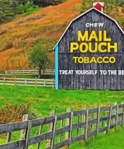 Mail Pouch Barn Paint by number