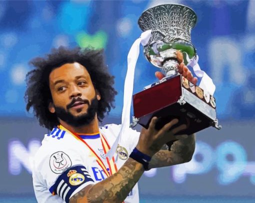 Marcelo Vieira With Trophy paint by number