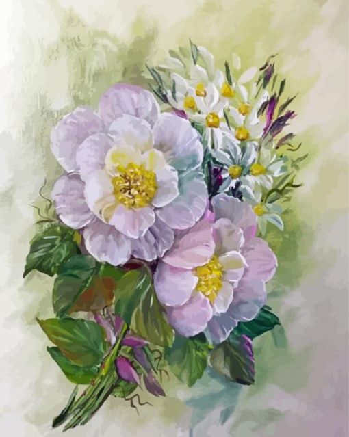 Musk Roses Art paint by number