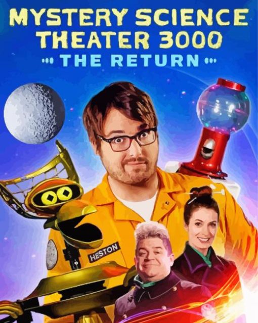 Mystery Science Theater paint by number