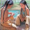 Native American Children Art paint by number