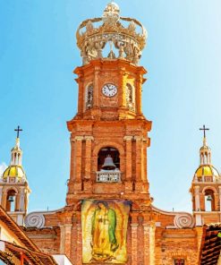 Parroquia De Nuestra Señora De Guadalupe Puerto Vallarta paint by number