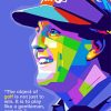 Phil Mickelson Pop Art paint by number