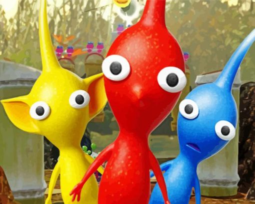 Pikmin Game Characters paint by number