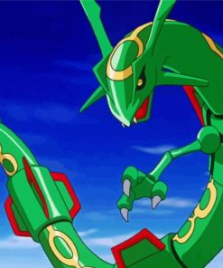 Pokemon Species Rayquaza paint by number