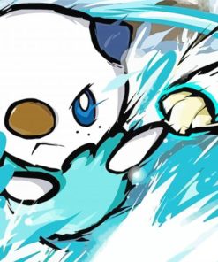 Pokemon Species Oshawott paint by number