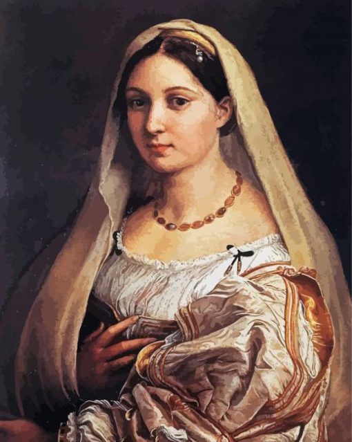 Raffaello Sanzio Woman With A Veil paint by number