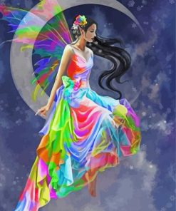 Rainbow Fairy Paint by number