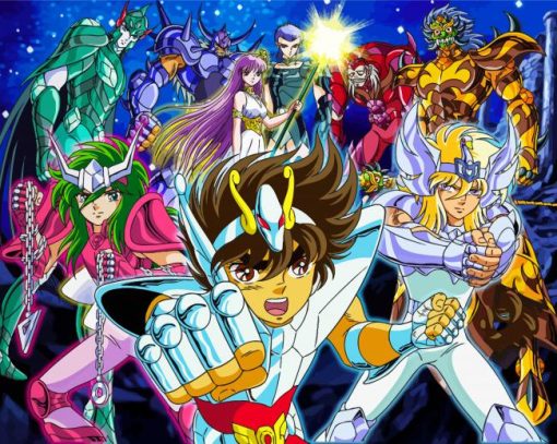 Saint Seiya Manga Anime Characters paint by number