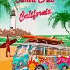 Santa Cruz Beach Poster Art PAINT BY NUMBER