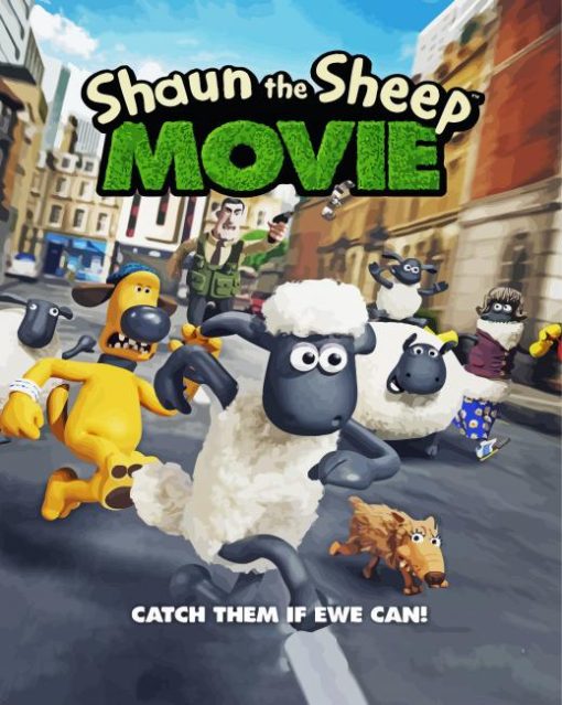 Shaun The Sheep Movie paint by number