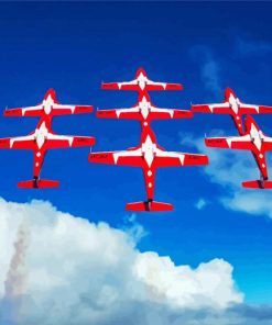 Snowbirds Airplanes paint by number