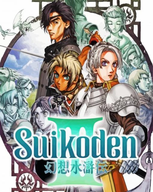 Suikoden Game Poster paint by number