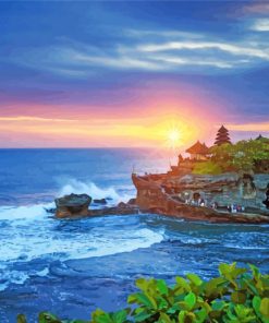 Temple Tanah Lot paint by number