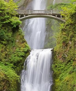 The Multnomah Falls paint by number