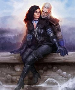 The Witcher Yennefer And Geralt paint by number