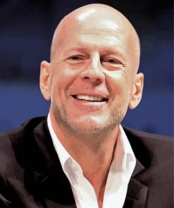 Walter Bruce Willis Actor paint by number