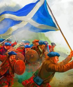 War Scottish Warrior Art paint by number