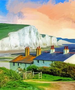 White Cliffs Of Dover Cottages paint by number