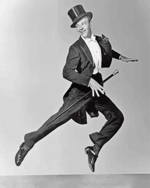 Actor Fred Astaire paint by number