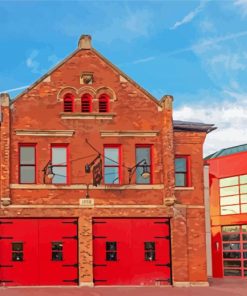 Aesthetic Michigan Firehouse Museum Ann Arbor paint by number