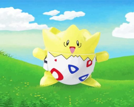 Aesthetic Togepi paint by number