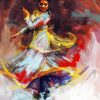 Aesthetic Indian Dance Abstract paint by number