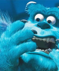 Aesthetic Sulley Monsters Inc paint by number