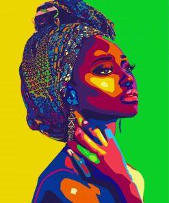 African Pop Art paint by number