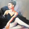 Ballerina In Black Natalia Veyner paint by number