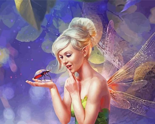 Beautiful Tinkerbell paint by number