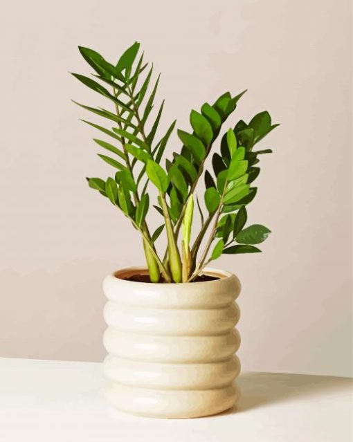 Cute Minimalist Plant paint by number